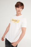 Camiseta manga corta estampado frente