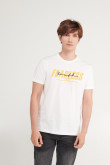 Camiseta manga corta estampado frente