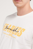 Camiseta manga corta estampado frente