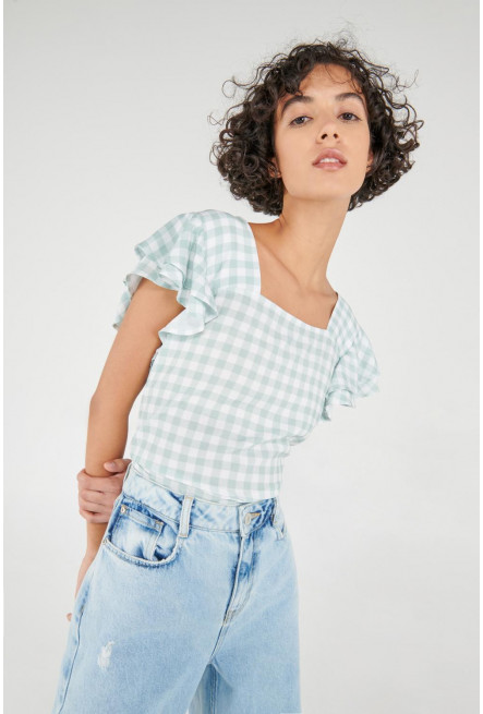 Blusa a cuadros