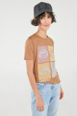 Camiseta manga corta, estampado de Monopolio.