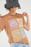 Camiseta manga corta, estampado de Monopolio.