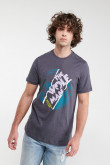 Camiseta manga corta, estampado de Hombre Lobo.