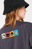 Camiseta manga corta, estampado de Hello Kitty
