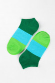 Medias cortas coloridas a rayas