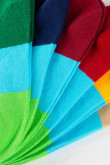 Medias cortas coloridas a rayas