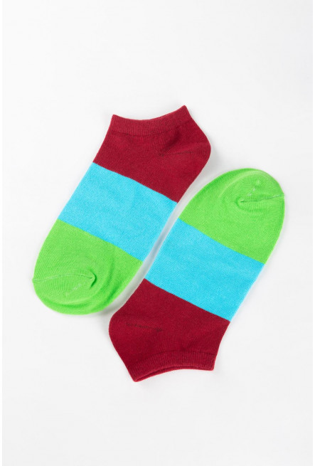 Medias cortas coloridas a rayas