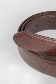Cinturón unicolor reversible, hebilla cuadrada