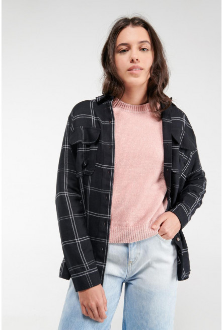 Suéter unicolor holgado