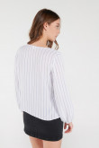 Blusa estampada manga larga