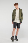 Chaqueta bomber unicolor