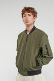 Chaqueta bomber unicolor