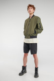 Chaqueta bomber unicolor