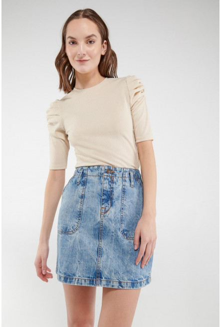 Falda corta Jean.
