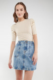 Falda corta Jean.