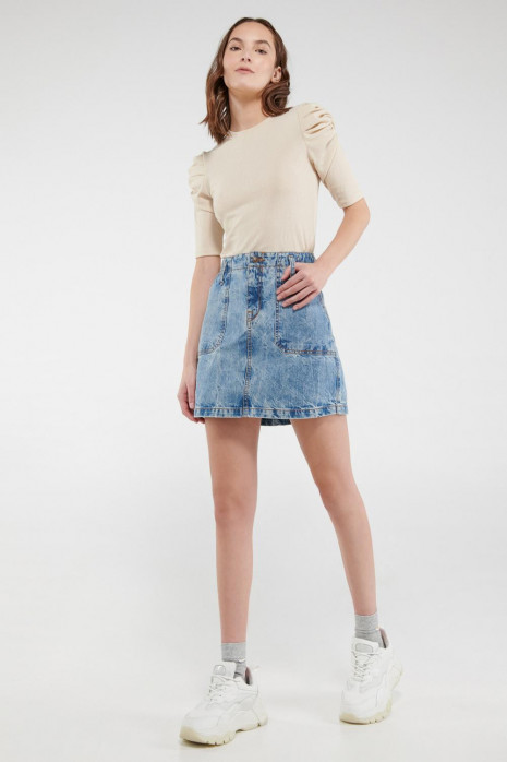 Falda corta Jean.
