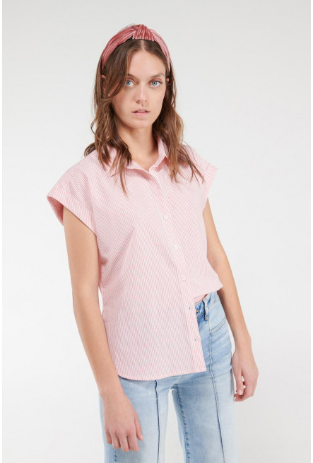 Blusa a rayas manga corta