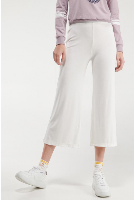 Pantalón culotte en tela de punto