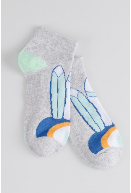 Medias cortas con motivo