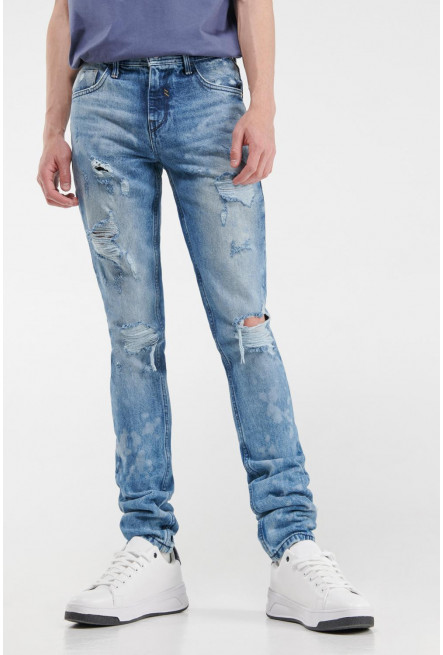 Jean skinny proceso lavado