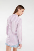 Blusa a rayas, doble bolsillo