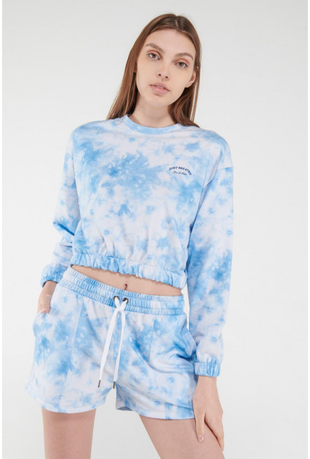 Short tie dye, con bolsillos laterales.