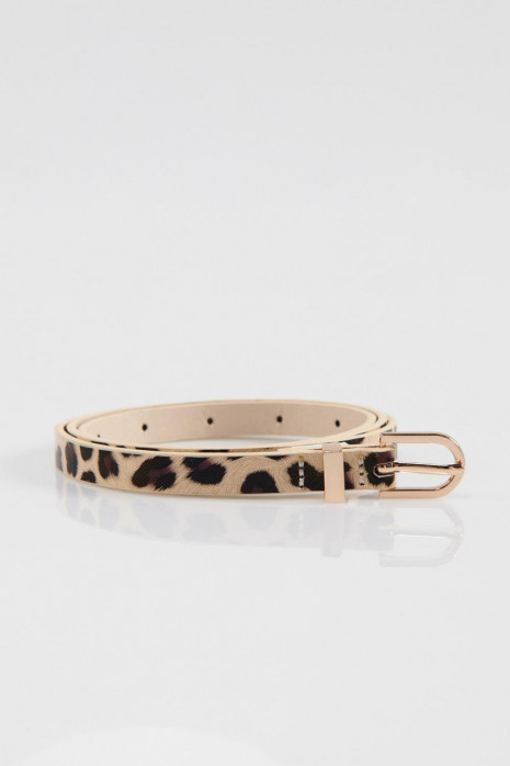 Cinturón animal print.