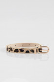 Cinturón animal print.