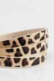 Cinturón animal print.