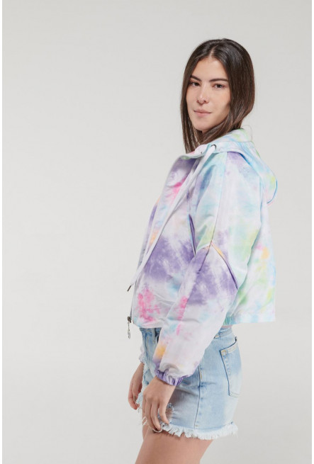 Chaqueta estampado tie dye