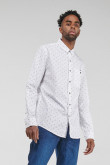 Camisa estampada, manga larga