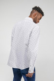 Camisa estampada, manga larga
