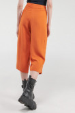 Pantalón culotte con cinturón