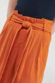 Pantalón culotte con cinturón