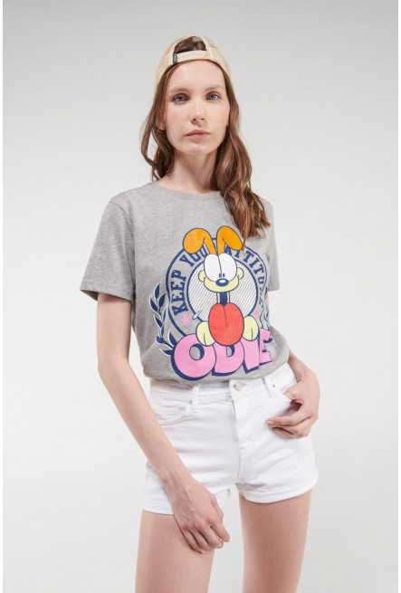 Short unicolor tiro alto