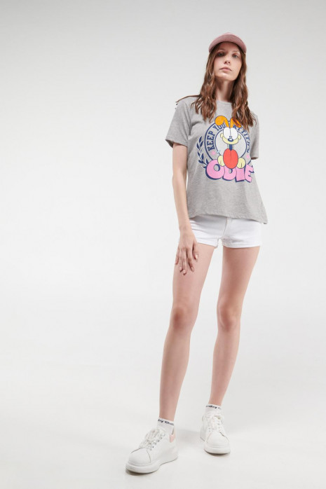 Short unicolor tiro alto