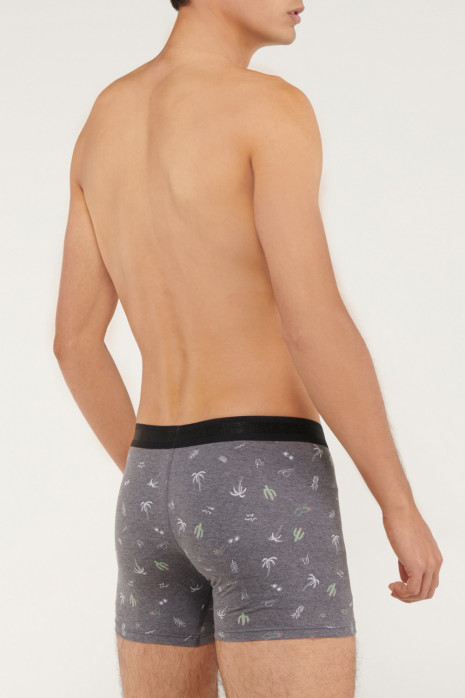 Ropa interior, Boxer pierna media, estampado.