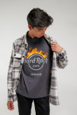 Camiseta manga corta, estampado de Hard Rock Café