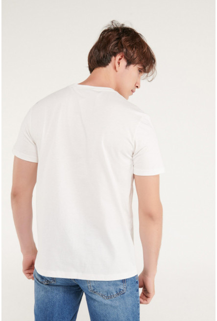 Camiseta manga corta estampado frente