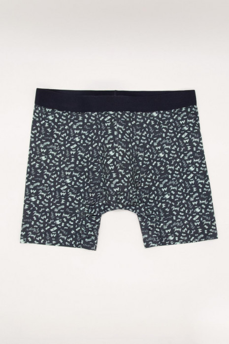 Bóxer Midway Brief azul intenso con estampado