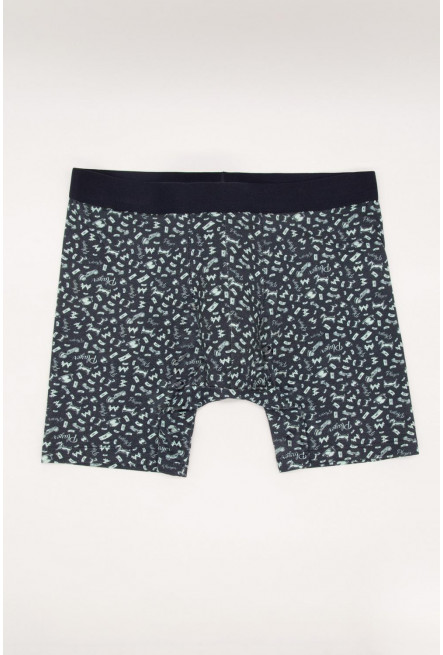 Bóxer Midway Brief azul intenso con estampado