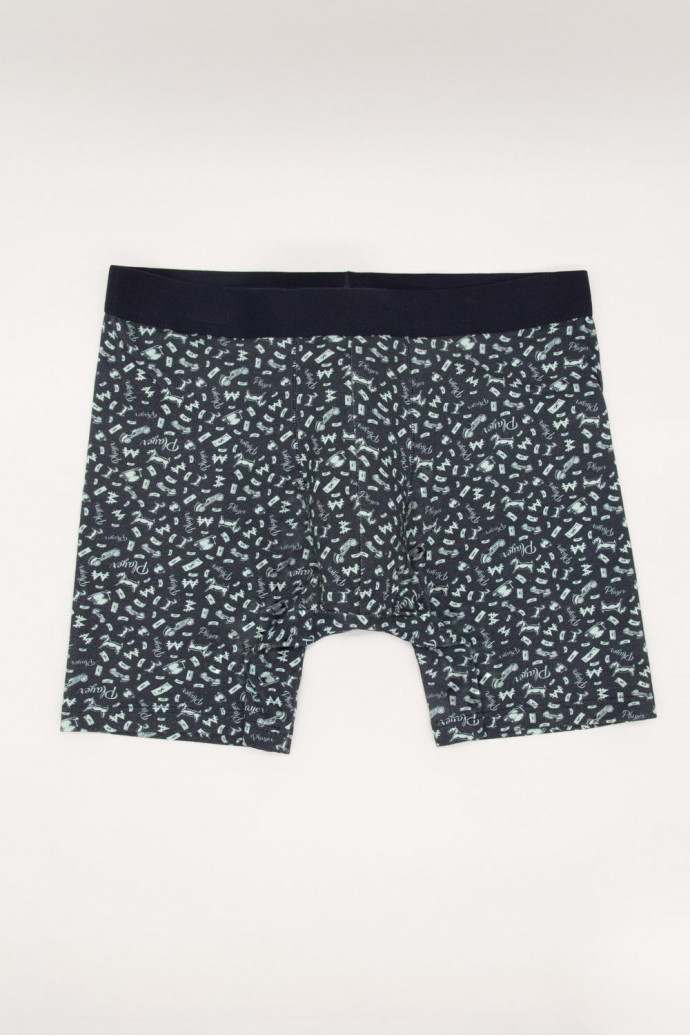 Bóxer Midway Brief azul intenso con estampado