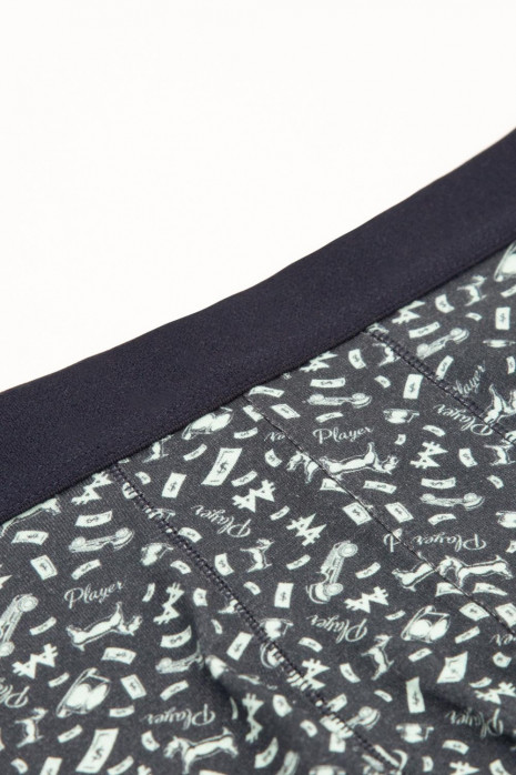 Bóxer Midway Brief azul intenso con estampado