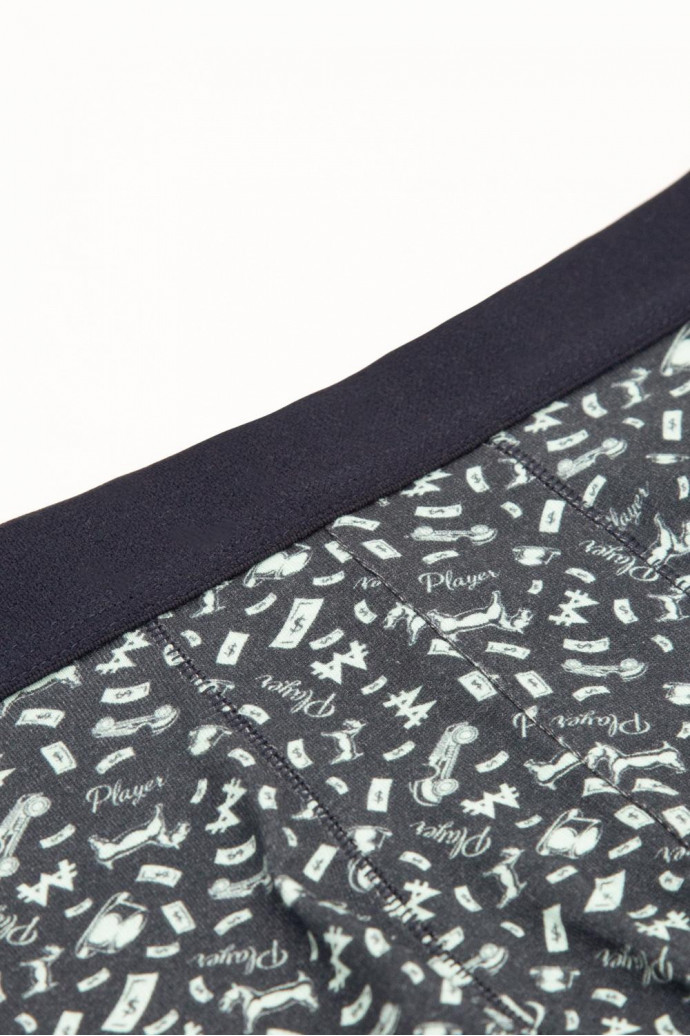 Bóxer Midway Brief azul intenso con estampado