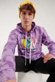 Buzo capota Tie dye, estampado de MTV.