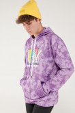 Buzo capota Tie dye, estampado de MTV.