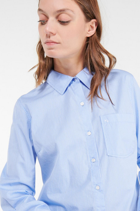 Blusa unicolor manga larga