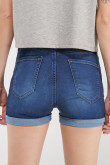 Short denim tiro medio