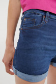 Short denim tiro medio