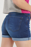 Short denim tiro medio
